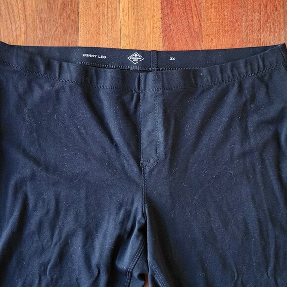 St. John's Bay Black Stretch Leggings Plus Size 3X - Picture 7 of 12